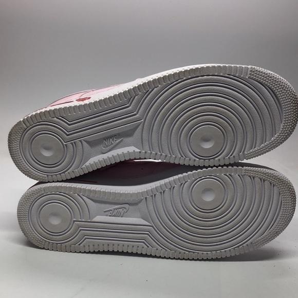 Mens Air Force 1 “07 Pink/White CU6312-600 USED Worn Once Sz 14 - Picture 8 of 10